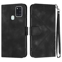 Funda Foxdock Para Samsung Galaxy A21S – Tipo Libro Con Soporte, Billetera, Correa Y Diseño Elegante