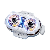 Bothyi - Enfriador De Teléfono Luces Rgb Disipador De Calor Silencioso Recargable Para Videos De Juegos Blanco