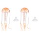 thumbnail image 1 of Decoración de Acuario Uxcell Medusa, Decoraciones para Peceras Medusa Acuario Brillantes Falsas Medusas Adornos de Silicona, (Naranja, S, 2 Piezas), Destinado para Decoración de Tanque, 1 of 7