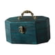 thumbnail image 2 of Caja De Almacenamiento Para Joyas, Organizador De Bodas, Aretes, Cofre Del Tesoro De Madera Verde, 2 of 5