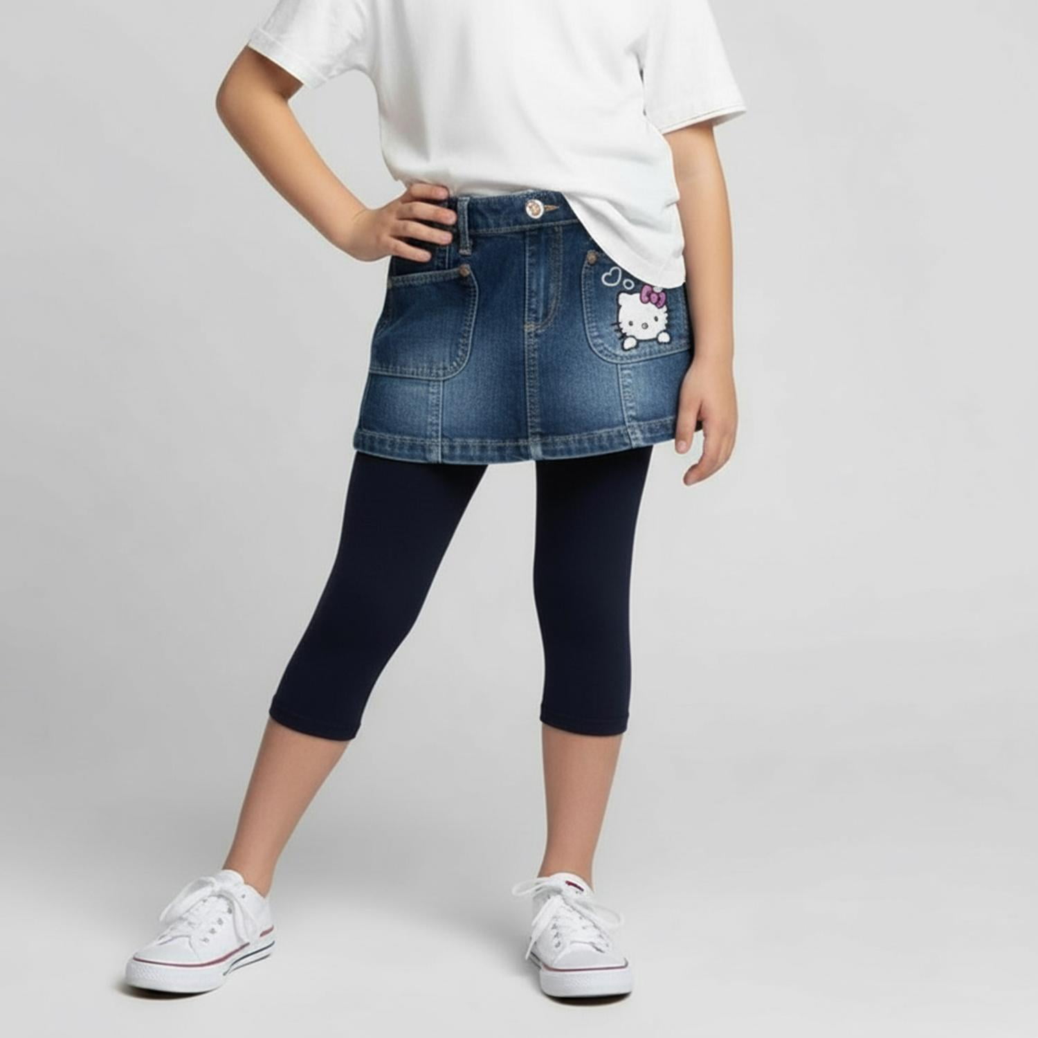 Pack Falda+calza Niña Hello Kitty Azul 4