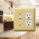 thumbnail image 2 of Placa de pared AMERELLE 163TDBR Century Single Toggle/Single Duplex, 2 of 3