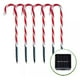 thumbnail image 1 of Set De 6 Bastones De Caramelo Led Solares Para Jardín - 62cm, 1 of 3