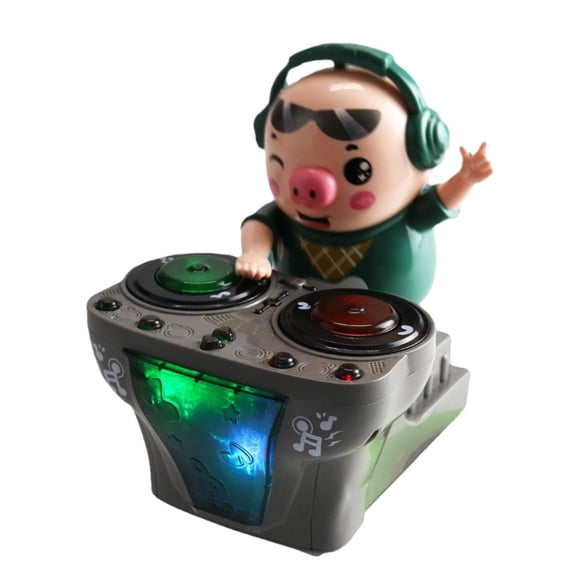 DJ Light Music Dancing Piggy Toy Music Pig Toys Para Preescolar Persiguiendo Gateando 5 Canciones A