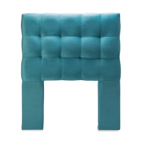 Dgb - Respaldo Cama 1,5 Plazas Felpa Turquesa Alicante Cp