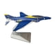 thumbnail image 4 of Modelo De Caza A Escala 1/144, Modelo De Avión De Aleación Fundida A Presión Para Estanterías, Cafeterías Y Bares, Color Azul., 4 of 5