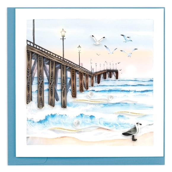 Tarjeta de Quilling con Muelle 15 cm x 15 cm – Comercio Justo