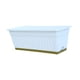 thumbnail image 3 of Caja de ventanas Schelter Flower Pot de planta Rectángulo Caja de plantería con agujeros de drenaje para jardín de guardería Patio de vegetales Césped Blanco, 3 of 5