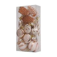 Bothyi - 15 Adornos Colgantes Navideños Para Manualidades Para Sala De Estar, Aniversario, Exterior, Color Naranja Claro