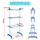 thumbnail image 3 of Tendedero Organizador Colgador Ropa Plegable 3 Niveles, 3 of 3