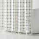 thumbnail image 3 of REGALWOVEN Juego de cortinas de ducha de mezcla de cuadros estilo boho rústico con borlas, incluye 12 ganchos, repelente al agua para decoración de baño Blanco Negro 72"W x 72"L, 3 of 7
