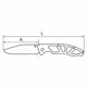 thumbnail image 3 of Cuchillo Plegable 178mm Acero Inoxidable, 3 of 3