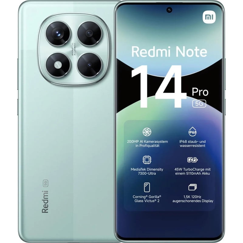 Xiaomi - Smartphone Redmi Note 14 Pro 512gb 12gb Ram 5g - Verde