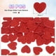 thumbnail image 2 of Uxcell 60 piezas de pegatinas de espuma con purpurina de 1" autoadhesivas en forma de corazón rojas, 2 of 4