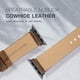 thumbnail image 4 of Correa de reloj EDIMENS compatible con piel Apple Watch de 46 mm a 42 mm, 4 of 9