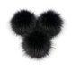 thumbnail image 1 of Pompones Skingwa 3 unidades Piel Sintética de Zorro 10 cm Negro, 1 of 7