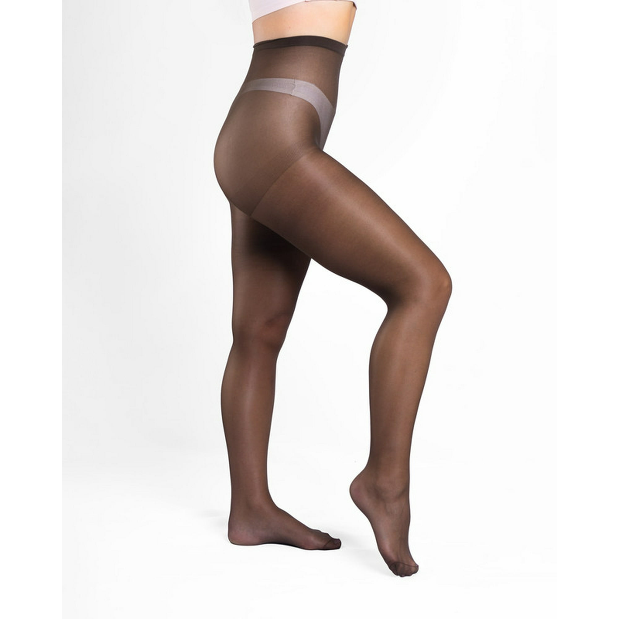 Ingesa - Panty Elasticada 40 Denier L-xl Negro Café