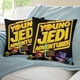 thumbnail image 3 of Aventuras de Jóvenes Jedi Fundas de almohada de terciopelo con tema, regalos de funda de almohada, decoración para el hogar, cojín de lanzar, regalo de cumpleaños para fans y parejas. 45cm x 45cm., 3 of 6
