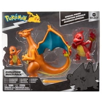 Pokemón - Set De Figura Pokémon Charmander Charmeleon Charizard