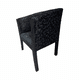 thumbnail image 2 of Sitial Americano Estampado Negro Felpa, 2 of 3