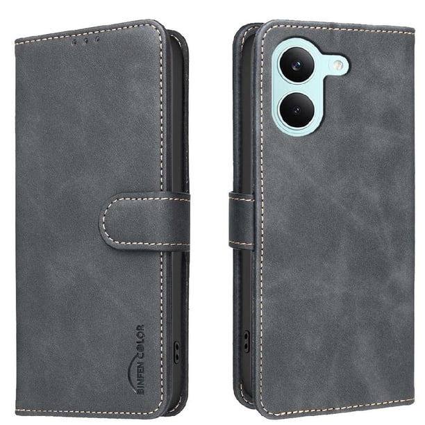 Funda Billetera para Xiaomi Poco X8 Pro Protección RFID y Soporte Ajustable Negro