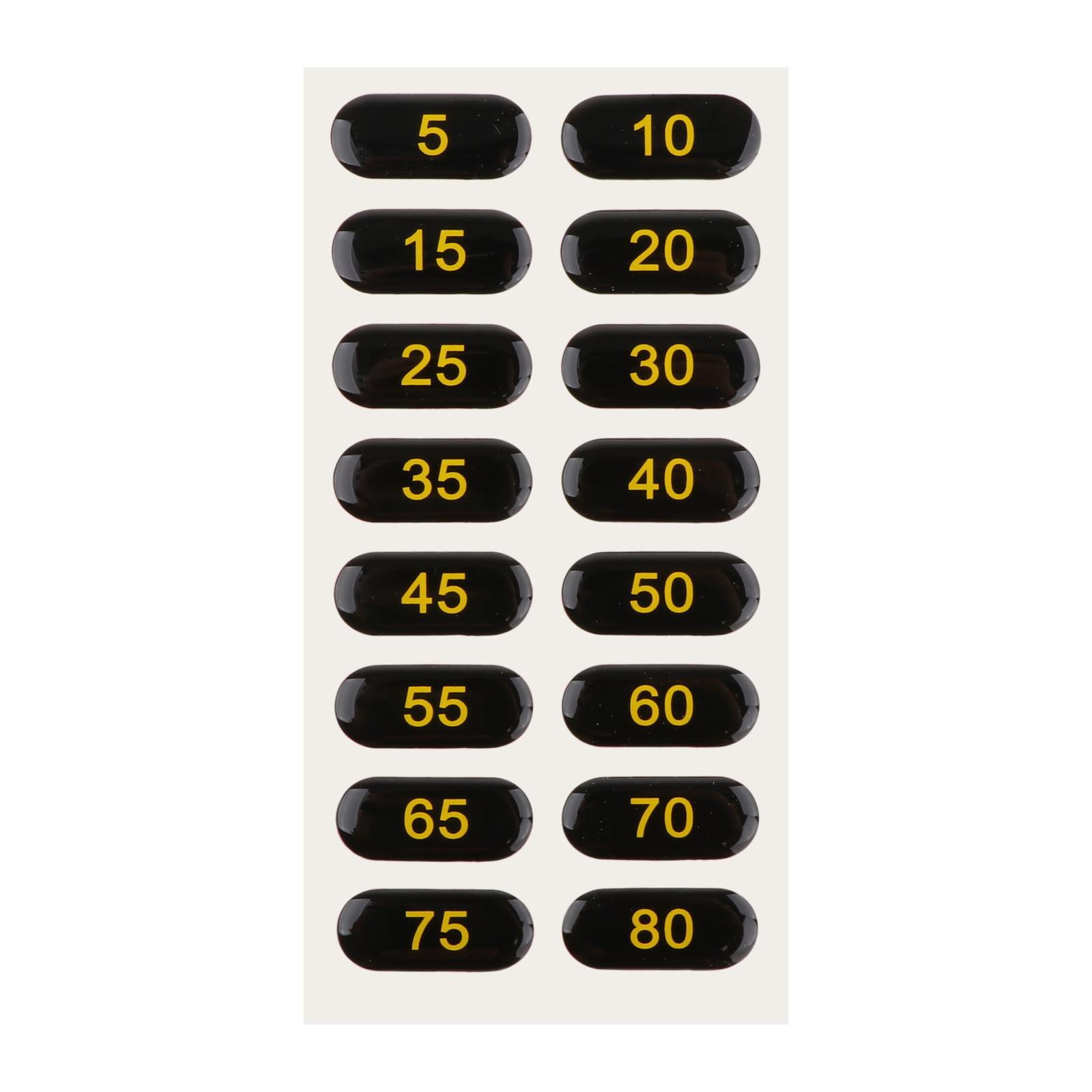 Magideal - Pegatinas De Peso, Etiquetas De Pila De Peso, Calcomanías, Pegatinas De Números, Etiquetas De Peso Para Entrenamiento, Gimnasio, Accesorios Para Máqui