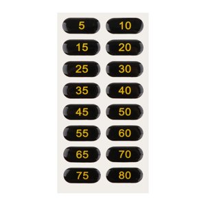 Magideal - Pegatinas De Peso, Etiquetas De Pila De Peso, Calcomanías, Pegatinas De Números, Etiquetas De Peso Para Entrenamiento, Gimnasio, Accesorios Para Máqui