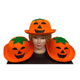 thumbnail image 4 of Pack 3 Gorro Sombrero Disfraz Calabaza Fiesta Halloween 2025, 4 of 5