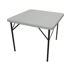 Northwest - Mesa Plegable Cuadrada 86X86 Cms Blanca Blanco Tamano Unico