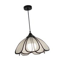 Ioensy - Lámpara Colgante Nórdica Con Forma De Flor, Candelabro Bohemio Para Dormitorio, Estudio, Pasillo, Diámetro 30Cm