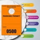 thumbnail image 4 of Pack de 500 Permisos de Estacionamiento Naranja de Better Office Products, 4 of 5