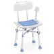 thumbnail image 1 of Silla de ducha DELOG Heavy Duty con respaldo de 227 kg, altura ajustable, 1 of 7