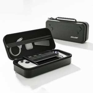Genérico - Compatible Con Rog Ally Funda Rígida De Eva Para Accesorios De Carga, Protección Anti-Caída, Bolsa De Almacenamiento Duradera, Organizador De Viaje Portátil-Negro