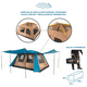 thumbnail image 5 of Carpa Camping Dolomites 8 Discovery, 8 personas techo largo 3000mm, 5 of 8