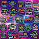 thumbnail image 2 of Pack de 310 pegatinas neon holográficas impermeables Puraesla, 2 of 9