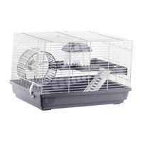 Magideal - Jaula Grande Para Hámster Con Ventilación, Jaula Portátil De Lujo Para Hámster Para Animales Pequeños, Conejos, Petauros Del Azúcar, Jerbos, Ratones Y Gris