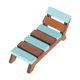 thumbnail image 5 of Birch Beach Chaise Lounge Chair Reclinable 1/12 Dollhouse Marrón Y Azul, 5 of 5