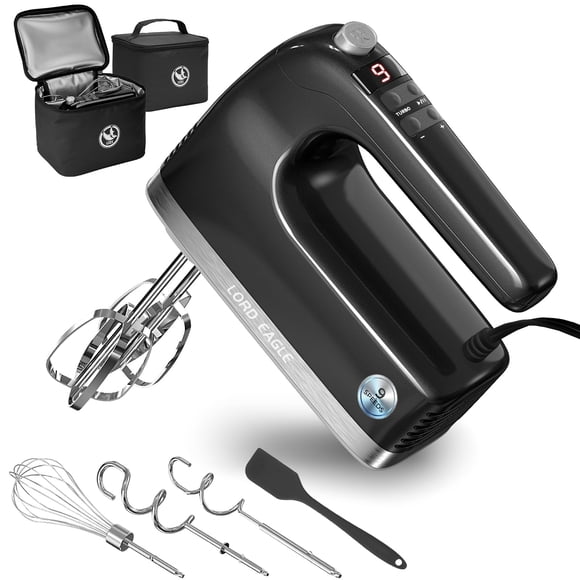 Batidora de mano Lord Eagle 500W 9 velocidades digital 800 g