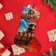 thumbnail image 4 of Mujer Maravilla Tema: Calcetines de Navidad, fino lino blanco para colgar en escaleras y chimenea, decoración navideña para el hogar, regalo de Navidad. 45cm × 32cm, 4 of 5