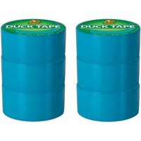 Cinta Adhesiva Duck Color Azul Eléctrico 6 Rollos 4.8 Cm X 18 M