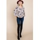 thumbnail image 2 of Top Babydoll con Estampado Floral Hacci y Mangas Elásticas, 2 of 5