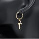 thumbnail image 3 of Aros Punk Cruz Egipcia Black Gold Silver Hombre Mujer, 3 of 3