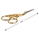 thumbnail image 3 of Bordado forjado Scissors Singer de 10 cm con punta curva, dorado, 3 of 4