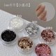 thumbnail image 2 of suxuMhao Brillo de Uñas Estilo en Forma de Corazón, Lentejuelas de Decoración, Mini Lentejuelas Copos de Brillo de Uñas, Materiales de Arte de Uñas para Manicura DIY, Negro, Tamaño de, 2 of 4