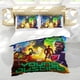 thumbnail image 5 of Justicia Joven Conjunto de sábanas temático, trío de piezas, cómodo y amigable con la piel, diseño único, regalo de decoración para el hogar para familiares, amigos y fans, 90 cm * 190 cm, 5 of 6