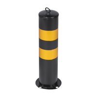 Magideal - Bolardo De Estacionamiento Seguro, Protección De Bolardo, Accesorio Resistente De 20 Pulgadas De Alto Para Áreas De Estacionamiento, Supermercados, Ca