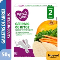 Galletas De Arroz Sabor Vegetales 50 G Parent'S Choice
