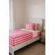 thumbnail image 1 of Juego de ropa de cama Beddy's Twin 99 cm a cuadros rosa con cremallera, 1 of 9