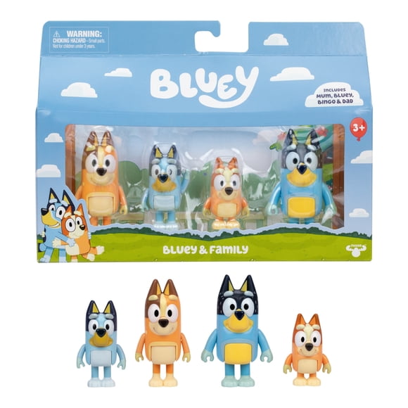Figura Didáctica Bluey Pack de 4 Un, Family