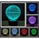 thumbnail image 2 of Luz nocturna 3D de ilusión Gfytdxe, 7 colores, táctil, USB, 2 of 6
